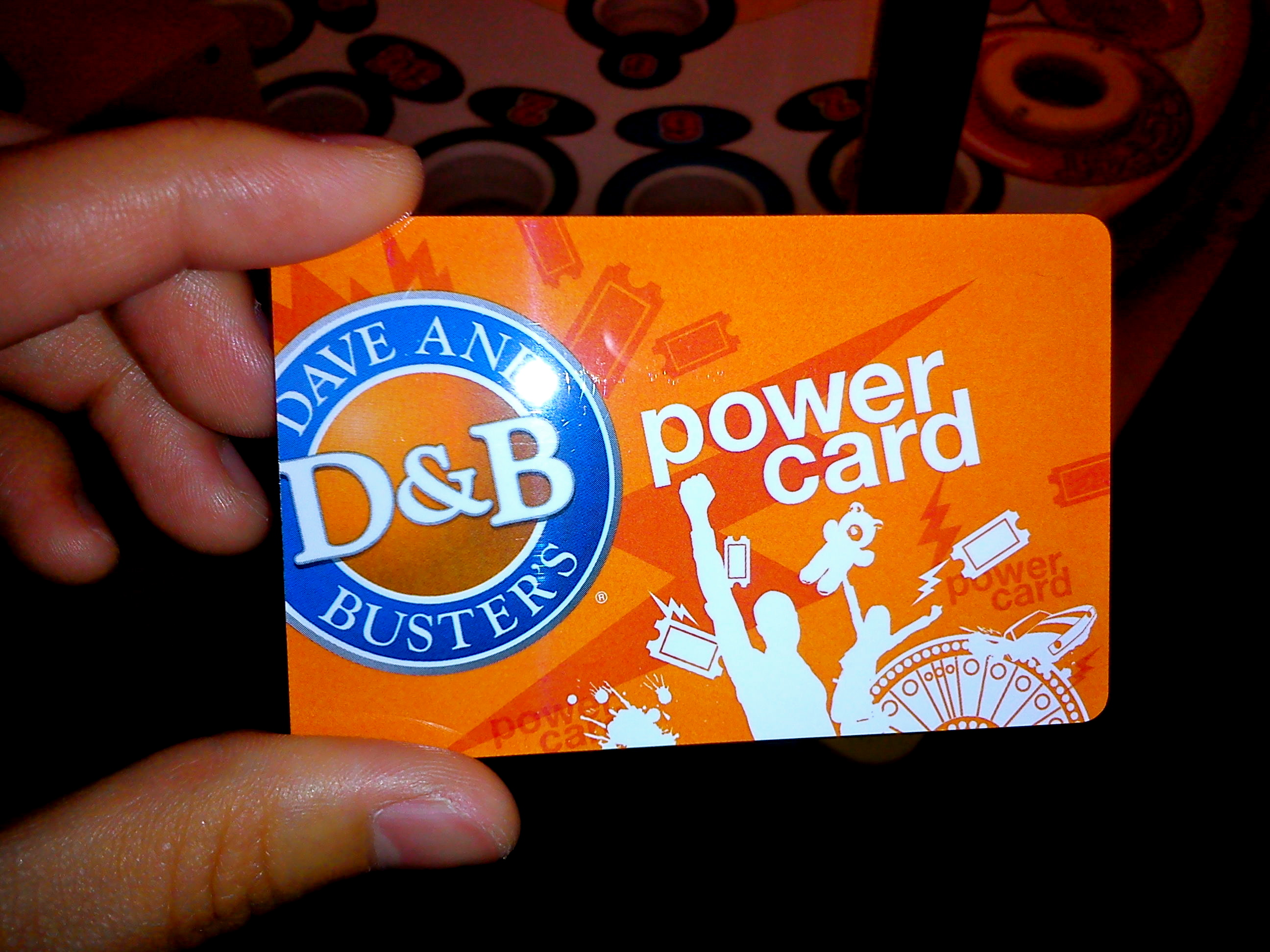 dave and busters powercard pin